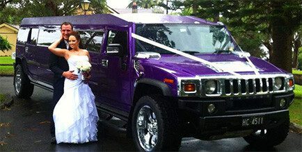 Purple Stretch Hummer Limousine-Hire
